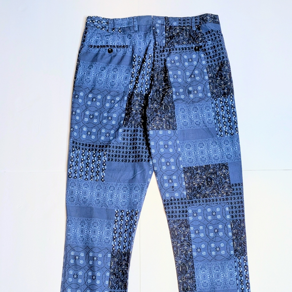 Sid Mashburn Navy Patterned Chinos - image 2